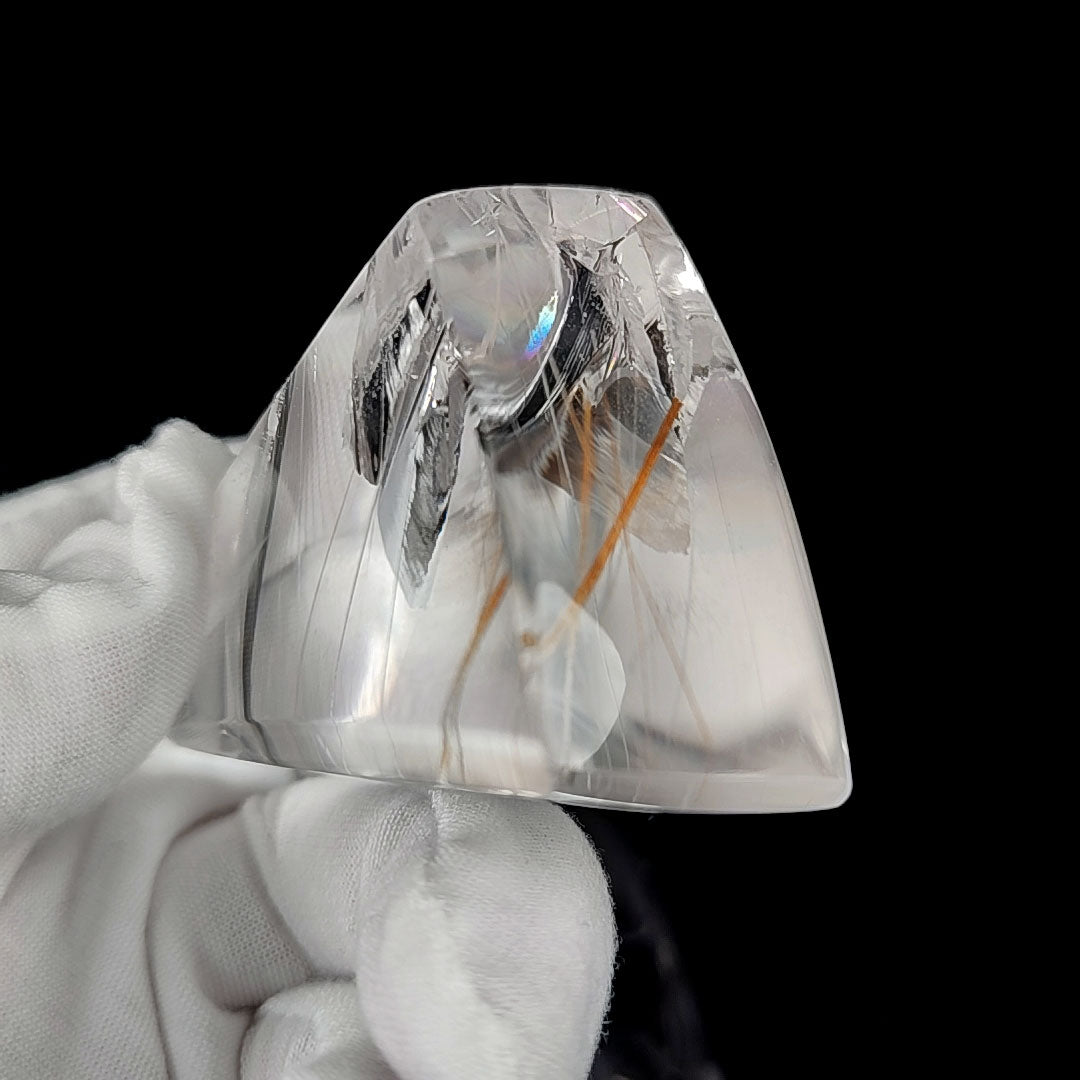 [00008]Clear Crystal with Delicate Inclusions - Quartz Crystal