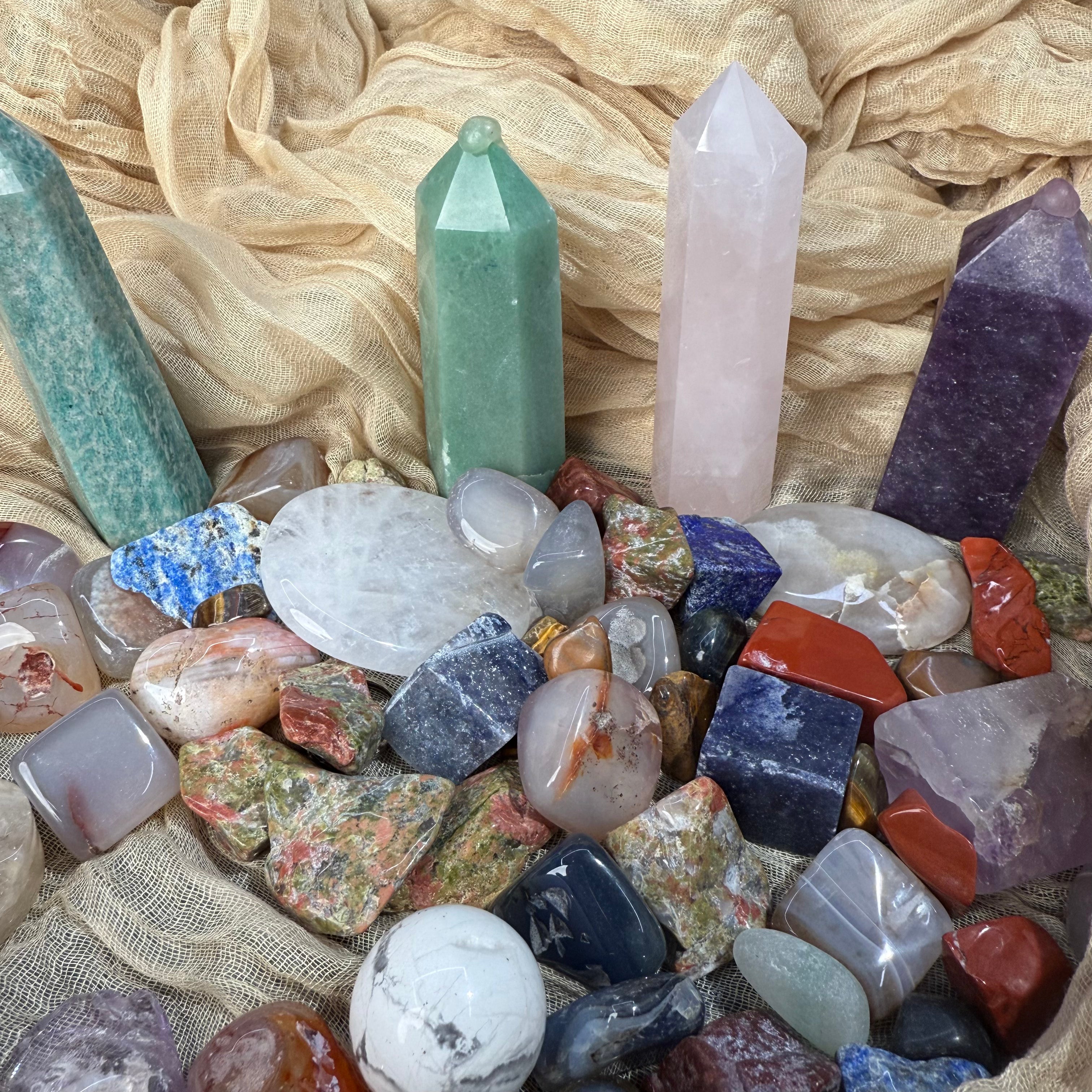 "Healing Crystal Chips & Stones – Double the Energy, Double the Magic!"