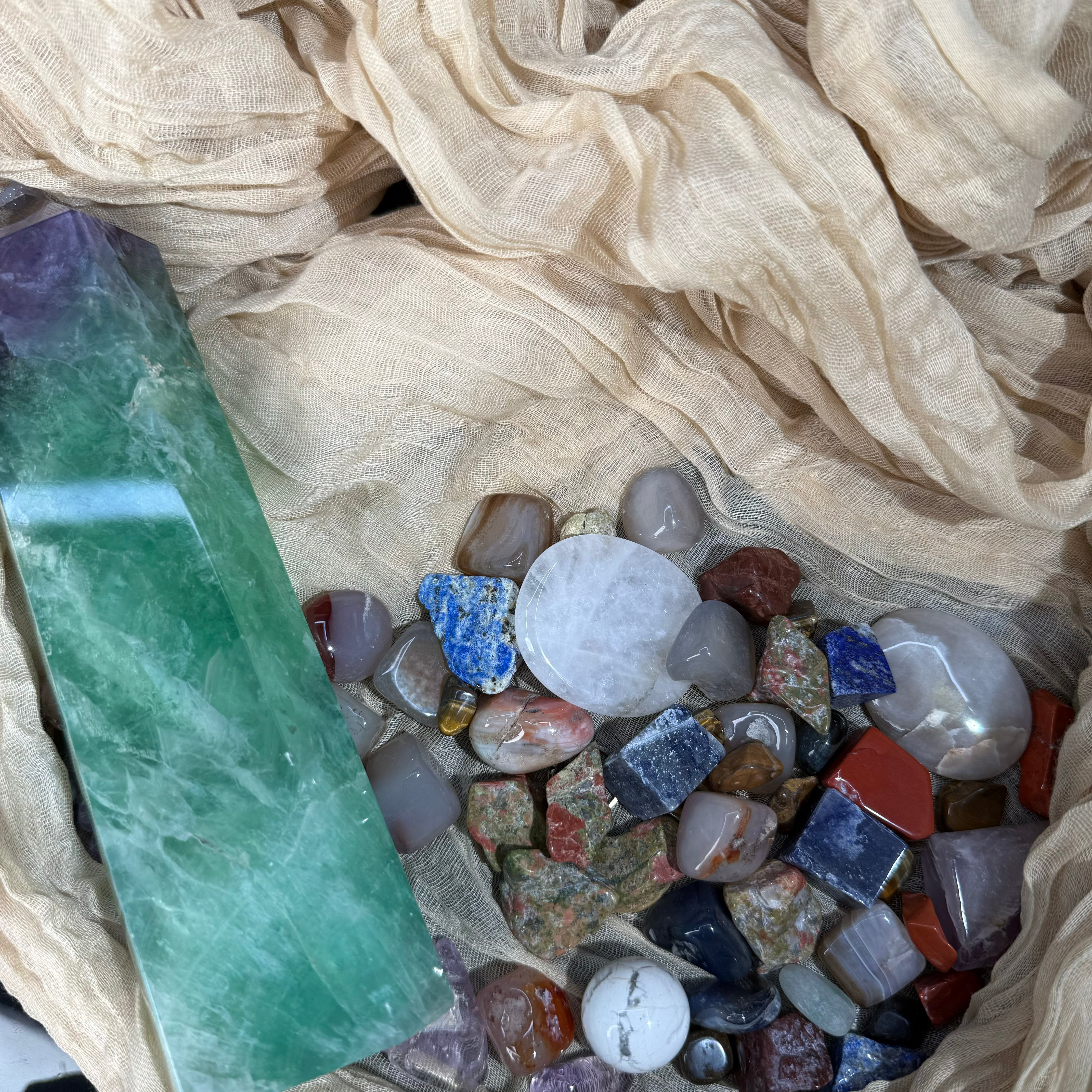 "Healing Crystal Chips & Stones – Double the Energy, Double the Magic!"